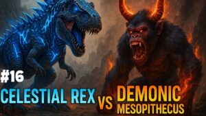 DAY 16 celestial rex vs demonic mesopithecusARK primal fear hard to survive#primal fear#arkbossfight
